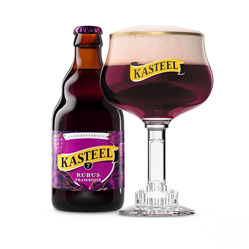 卡迪特树莓啤酒 330ml*6瓶 精酿果啤 比利时进口