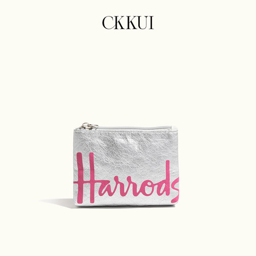 CKKUI褶皱质感撞色字母包包