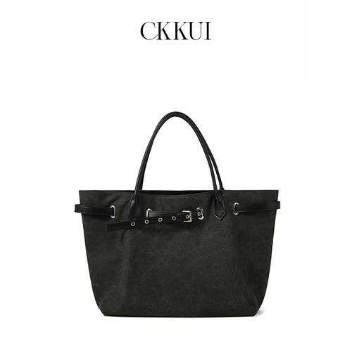 CKKUI尼龙布通勤托特包女大容量