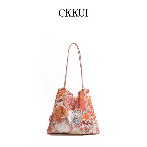 CKKUI夏日田园慵懒风碎花包包