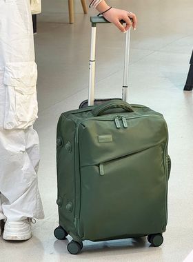 LETOO前开盖拉杆行李箱20寸登机旅行箱超轻大容量布箱24密码箱女