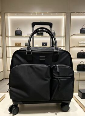 新款18寸手提拉杆箱出差登机行李箱尼龙软布旅行箱多口袋箱包轻便