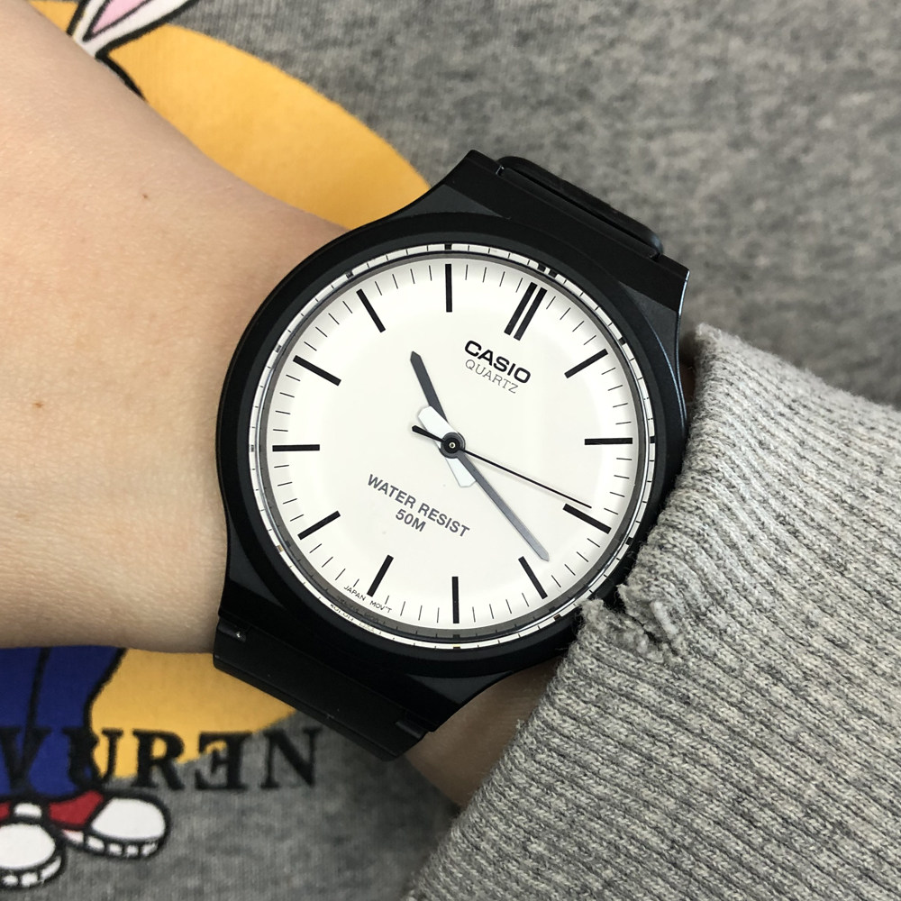 卡西欧(casio)mq240小黑表学生男女情侣表复古运动石英手表