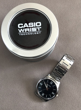 卡西欧（CASIO）圆形时尚潮流休闲简约MTP-V005D-2B5腕表石英手表