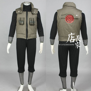 火影忍者衣服儿童cosplay服装男童日本动漫全套奈良鹿丸cos服制服