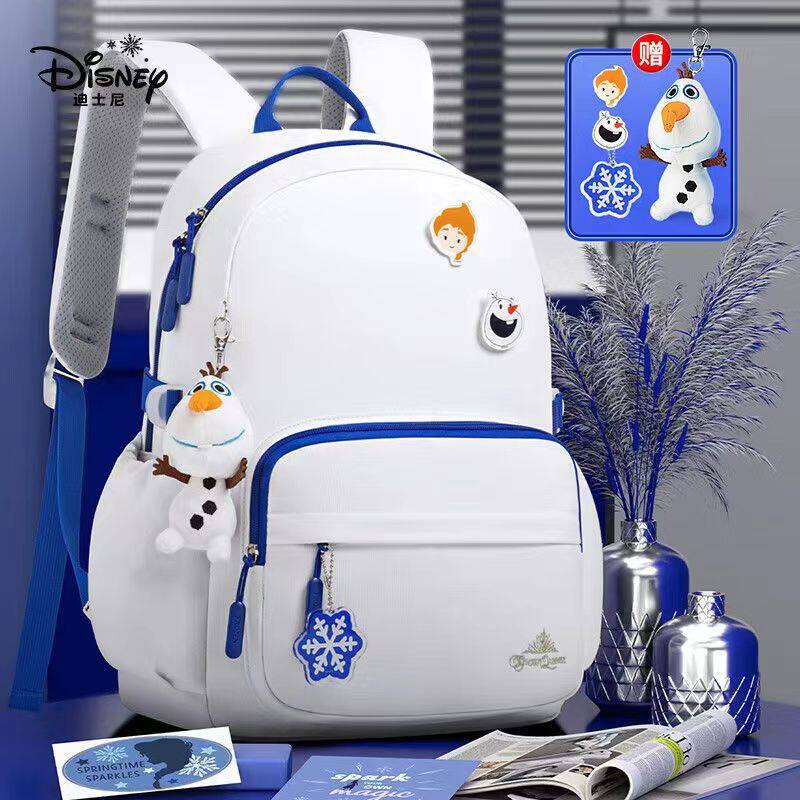 迪士尼冰雪奇缘双肩包学生减负书包大容量轻便卡通背包送开学礼物