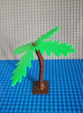 小颗粒拼装积木兼容30338+30339海边椰子树阔叶棕榈树DIY模型配件