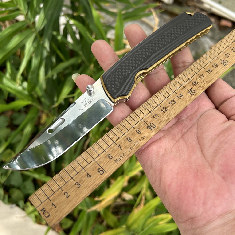花田洋肥后2代折叠刀高硬度野营登山随身携带防身刀具锋利水果刀