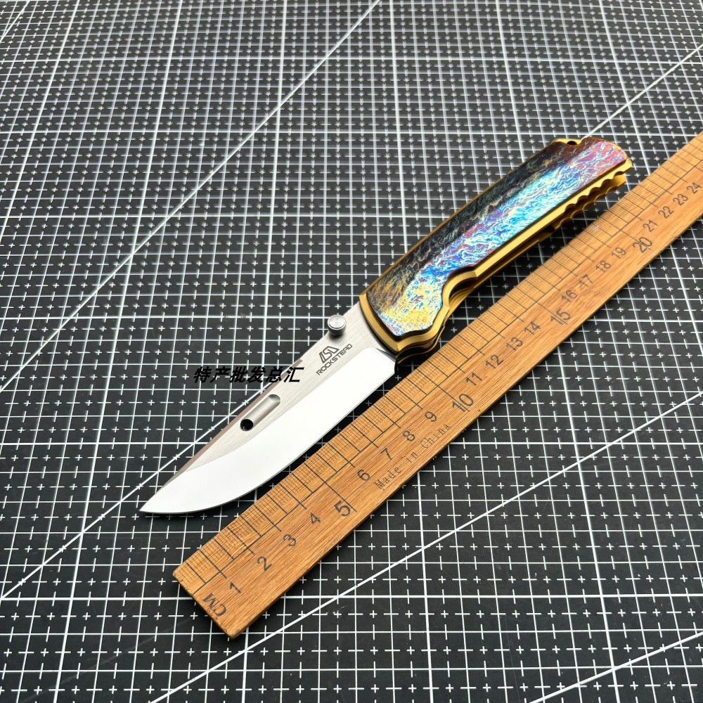 VG10钢镜面花田洋肥后2代折叠刀户外露营求生EDC收藏实用口袋小刀