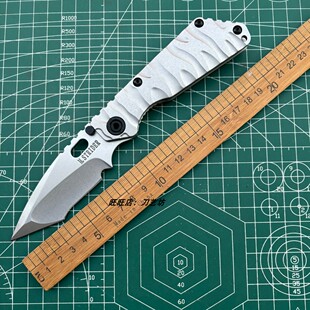 挺进者夜魔刃钛合金柄折叠刀户外露营生存随身携带防身锋利水果刀