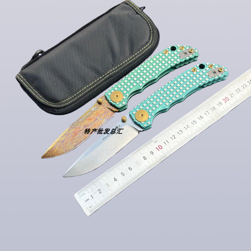 新品M390斯巴达口袋折叠刀户外野营求生生存钓鱼便携EDC防御刀具