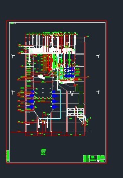 TS-01448锅炉总体布置图--纵剖视