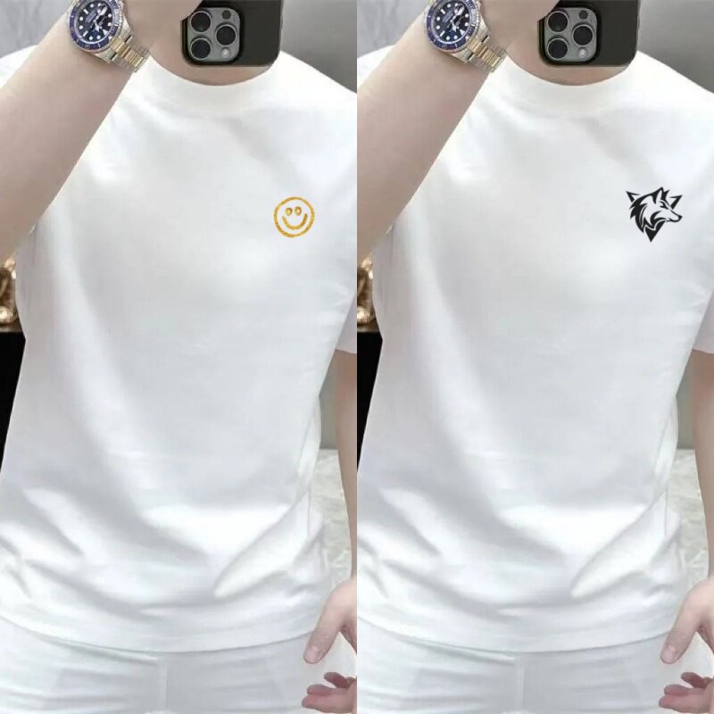 230g重磅t恤夏季纯色白色短袖男女潮流ins纯棉宽松日系秋冬打底衫