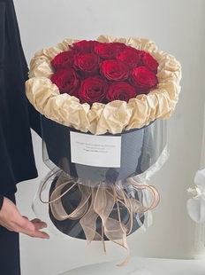 宁波鲜花店同速递七夕情人节生日送老婆女朋友红玫瑰小香凤送花