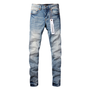 torn 子 PUR pants 藍色修身 小腳牛仔褲 高街基礎款 jeans 美式