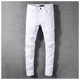 jeans pants torn AMR MX1高街破洞补丁牛仔裤 子