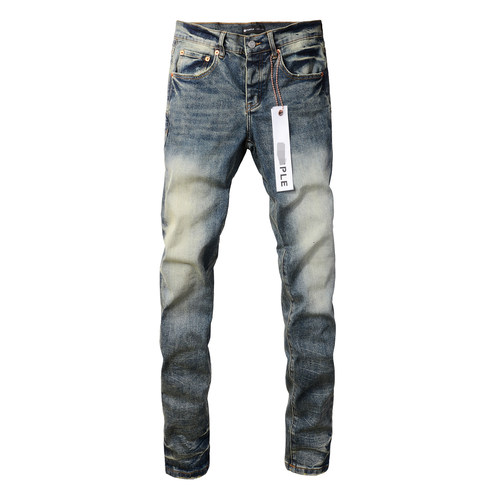 PUR jeans  pants torn jeans美式高街破洞做旧牛仔裤子