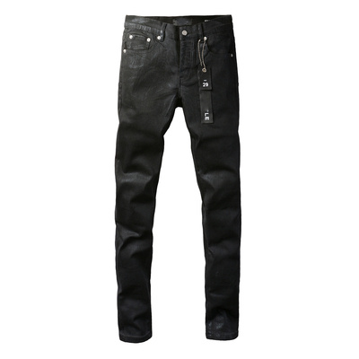 PUR jeans  pants torn jeans美式高街破洞黑色牛仔裤子