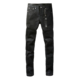 高街破洞黑色牛仔裤 PUR 子 torn jeans美式 jeans pants