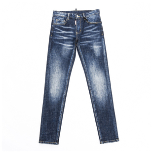 D Jeans Skinny Ripped Jeans 美式高街基础款修身男裤牛仔裤子