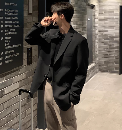 小西装男士外套春秋季轻熟风韩版潮流高级感休闲痞帅单西服上衣