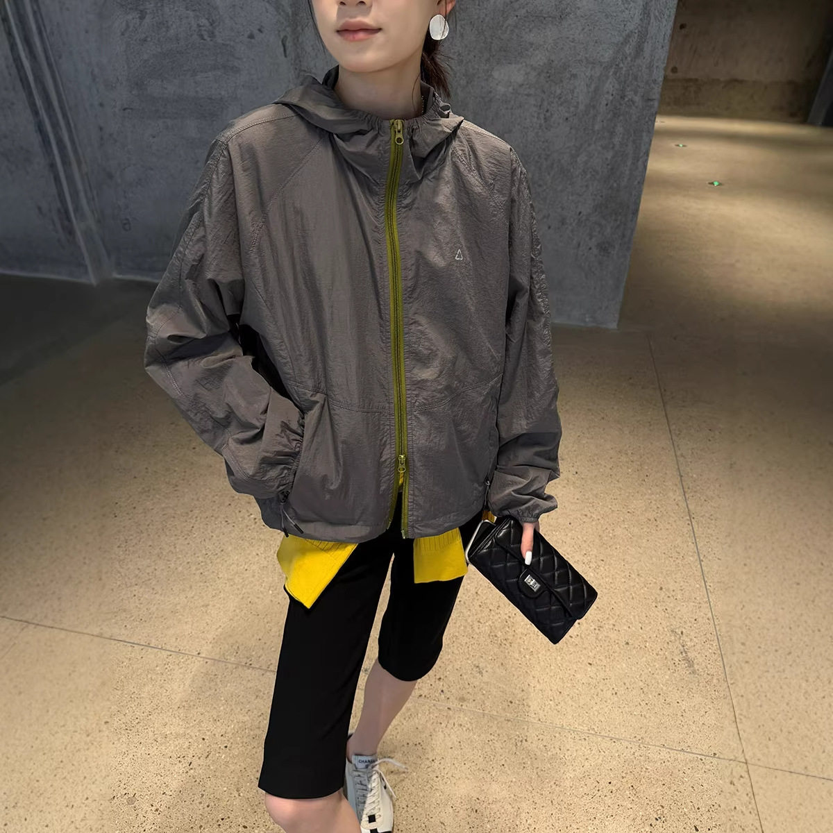 奶糖少女撞色防晒外套女2026夏季新款小众高级感出行防晒服