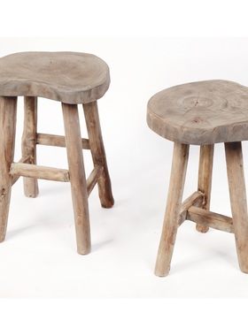 厂家销售原创手工打造原木实木木凳现代简约家居民宿创意装饰家具