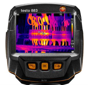 德图testo883手持式 手动对焦320x240红外热成像仪地暖检测热像仪