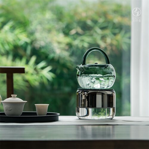 万仟堂高硼硅玻璃烧水壶一片冰心