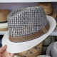 男士 帽子夏季 镂空透气遮阳度假沙滩帽草编爵士礼帽英伦中老年帽子
