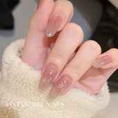 瑞雪丰年 Vivian纯欲唯美雪花清冷感闪闪发光手工穿戴甲Y840款