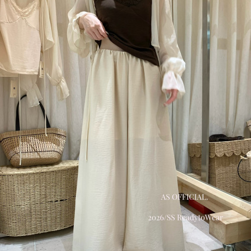 AS OFFICIAL-新晋团宠裤太好搭了模特美美安利——松紧腰阔腿2855