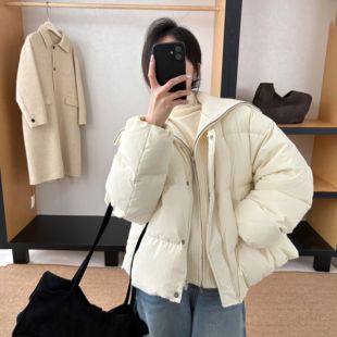 T.G-厚舒适羽绒服+韩系海军领叠穿针织马甲两件套装(配针织马甲)