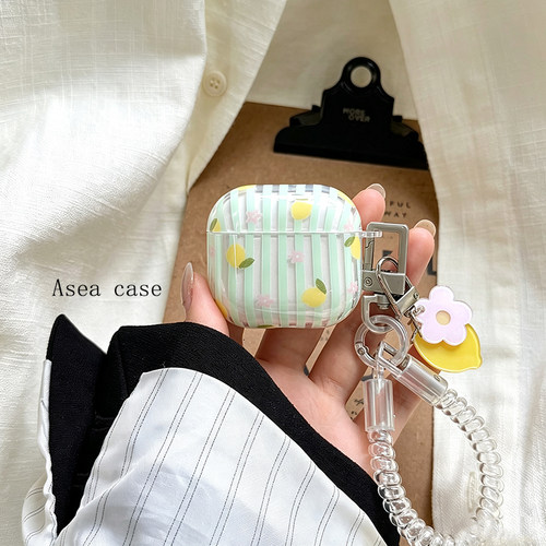 清新柠檬苹果Airpods5挂绳保护套