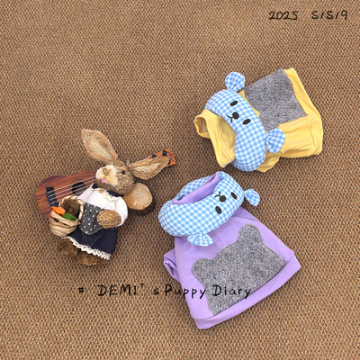 DEMI原创定制宠物法斗巴哥英斗恶霸秋季卡通T恤小熊卫衣弹力舒适