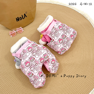 DEMI狗狗三防羽绒服棉服背带裤