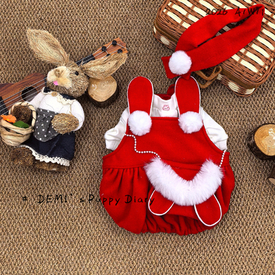 DEMI原创定制法斗可爱小兔拜年服