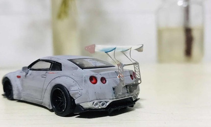 风火轮 多美卡 1/64 Rocket Bunny 拖车钩尾翼蚀刻片改装件 水贴