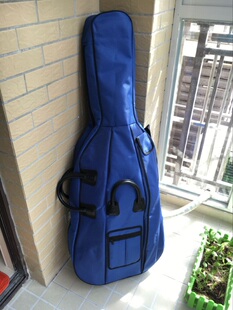 包邮 一流做工加厚防雨双肩背 大提琴包/琴袋可放弓与谱出口欧美