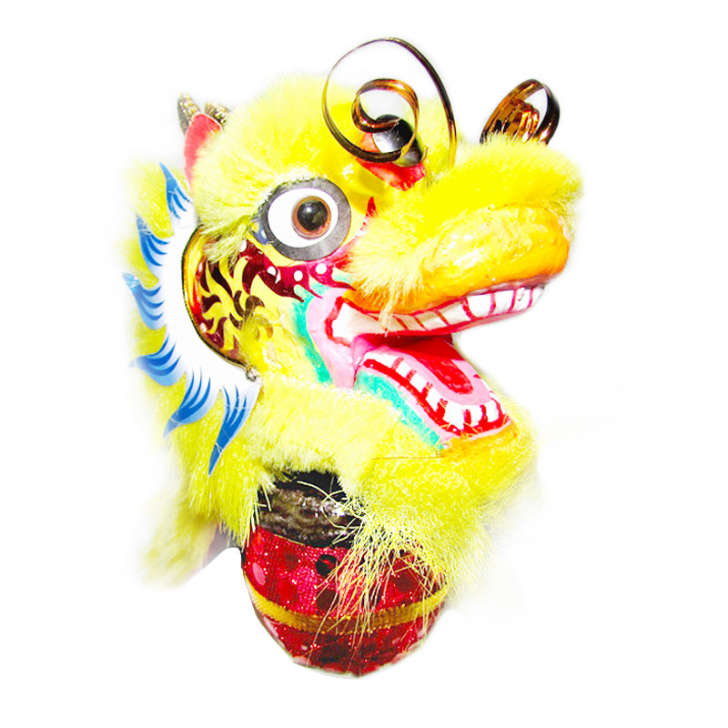 木森乐器舞狮子舞龙道具舞狮子摆件龙头舞狮子摆设手工座龙狮新品