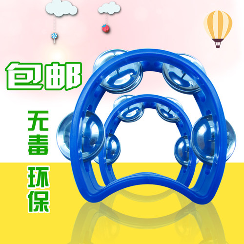 木森乐器 乐器儿童摇铃玩具0-1岁手摇铃乐器小半月铃圈人气