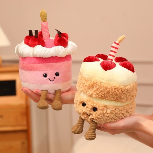 生日蛋糕毛绒玩具樱桃草莓蛋挞