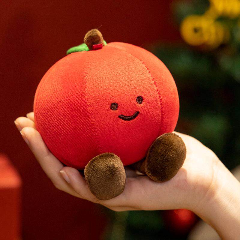 红苹果可爱水果圣诞树小鹿公仔