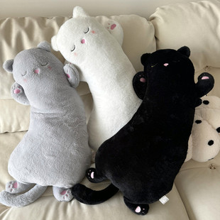 日系简约卡通猫咪抱枕毛绒玩具公仔靠枕沙发卧室布娃娃女生日礼物