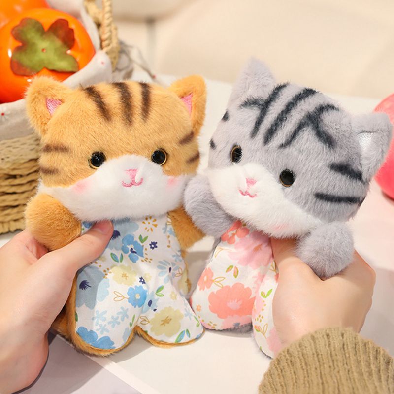 原创豆袋玩偶猫咪可爱狐狸公仔