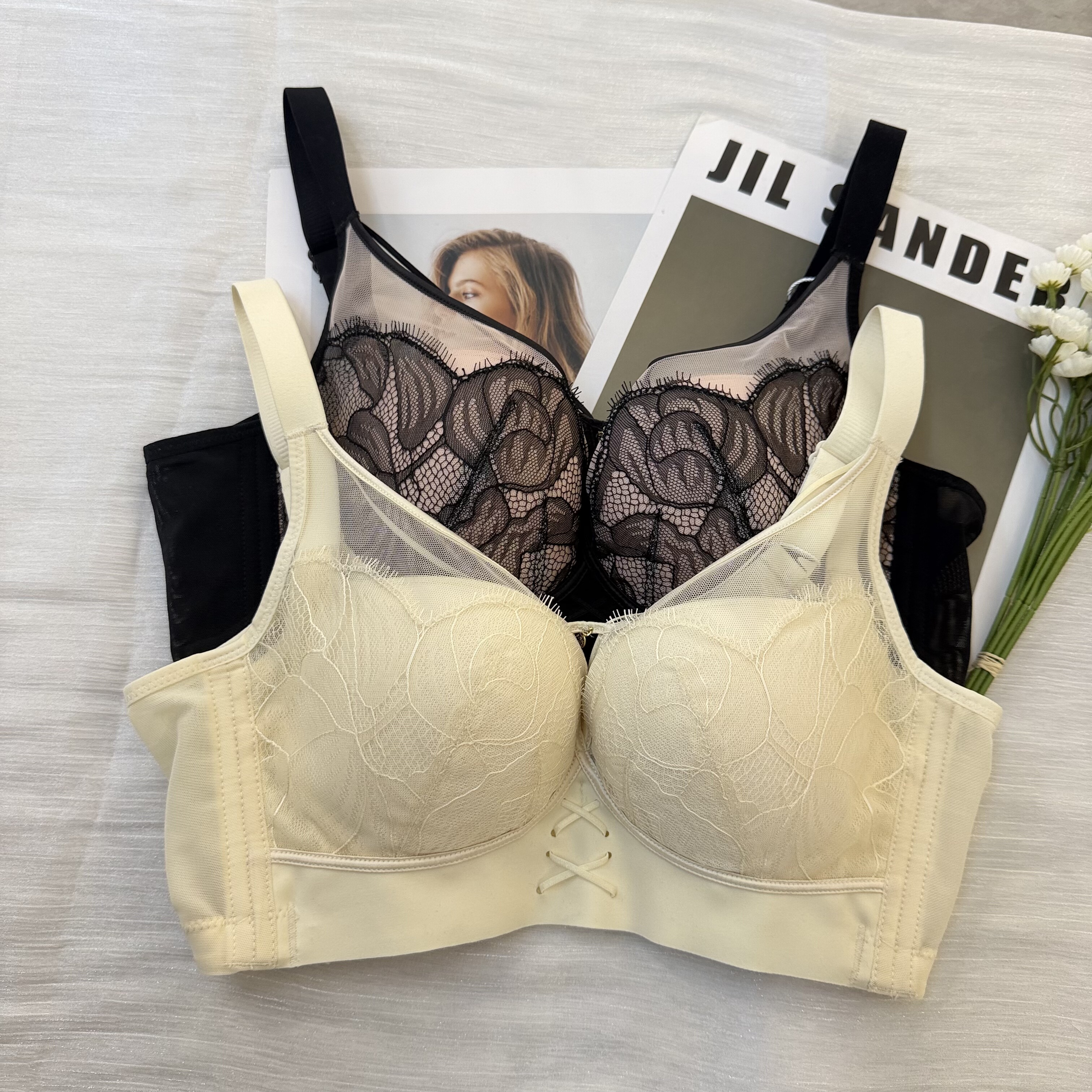 贵夫人正品1280全能罩高品质蕾丝女士上托聚拢型收副乳内衣1280