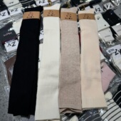 优 5双 包邮 靴下秋冬羊绒小腿袜防滑过膝袜中筒袜保暖女士长筒袜