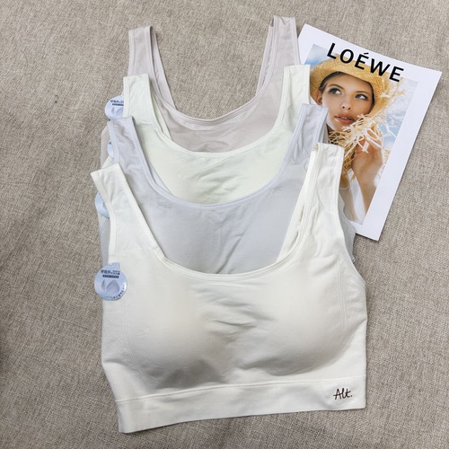 磁塑优品8760女青年中版裸感乳胶垫莫代尔固定杯背心式运动内衣