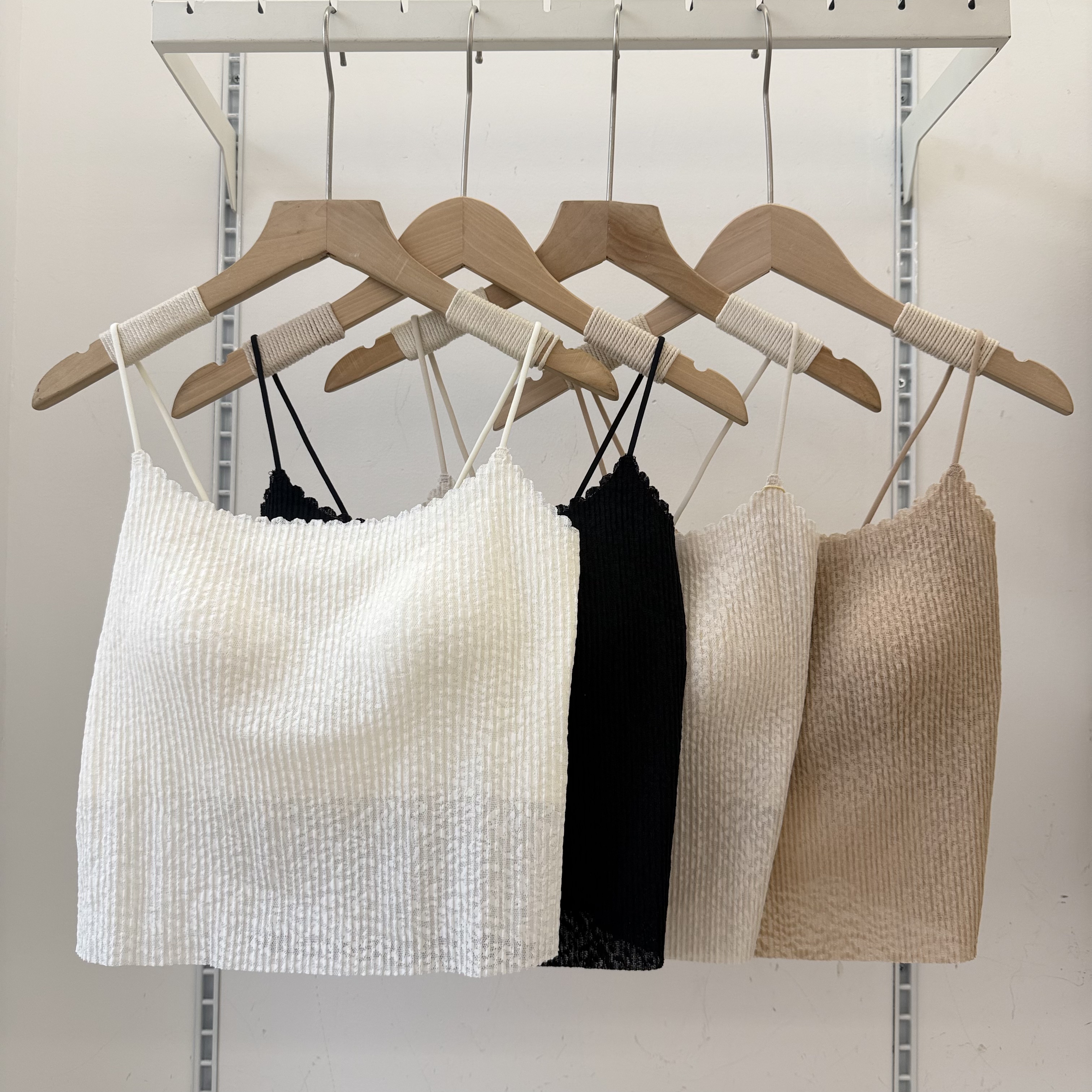 古妃3780泡泡蕾丝U领长款吊带防走光抹胸聚拢可拆卸胸垫女士美背