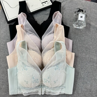 正品小胸聚拢B杯背心式上薄下厚聚拢定型调整文胸深V无痕美背7839